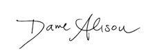 Dame Alison Peacock's Signature