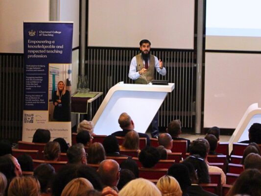 Sufian Sadiq delivering the lecture on Didagogy.
