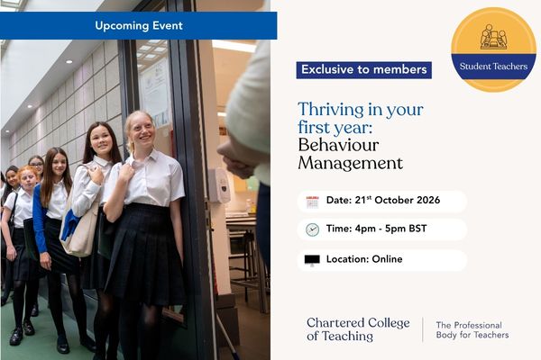 Thriving in your first year: Behaviour Management