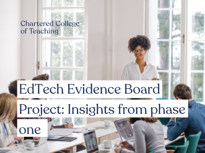 EdTech Evidence Board Project Insights from phase one