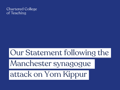 Our Statement following the Manchester Synagogue attacks on Yom Kippur